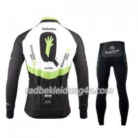 Set Langarmtrikot + Radhose Lange 2017 Dimension Data Kinder N001